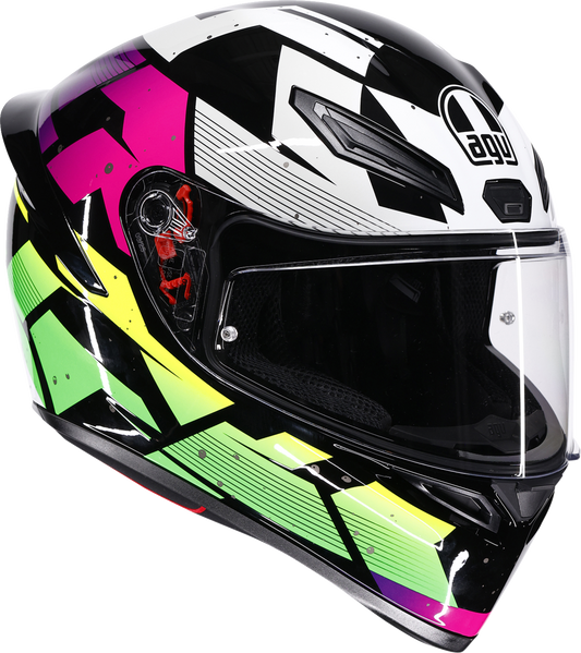 AGV K1 S Helmet - Punkpulse - Black/Purple/Lime