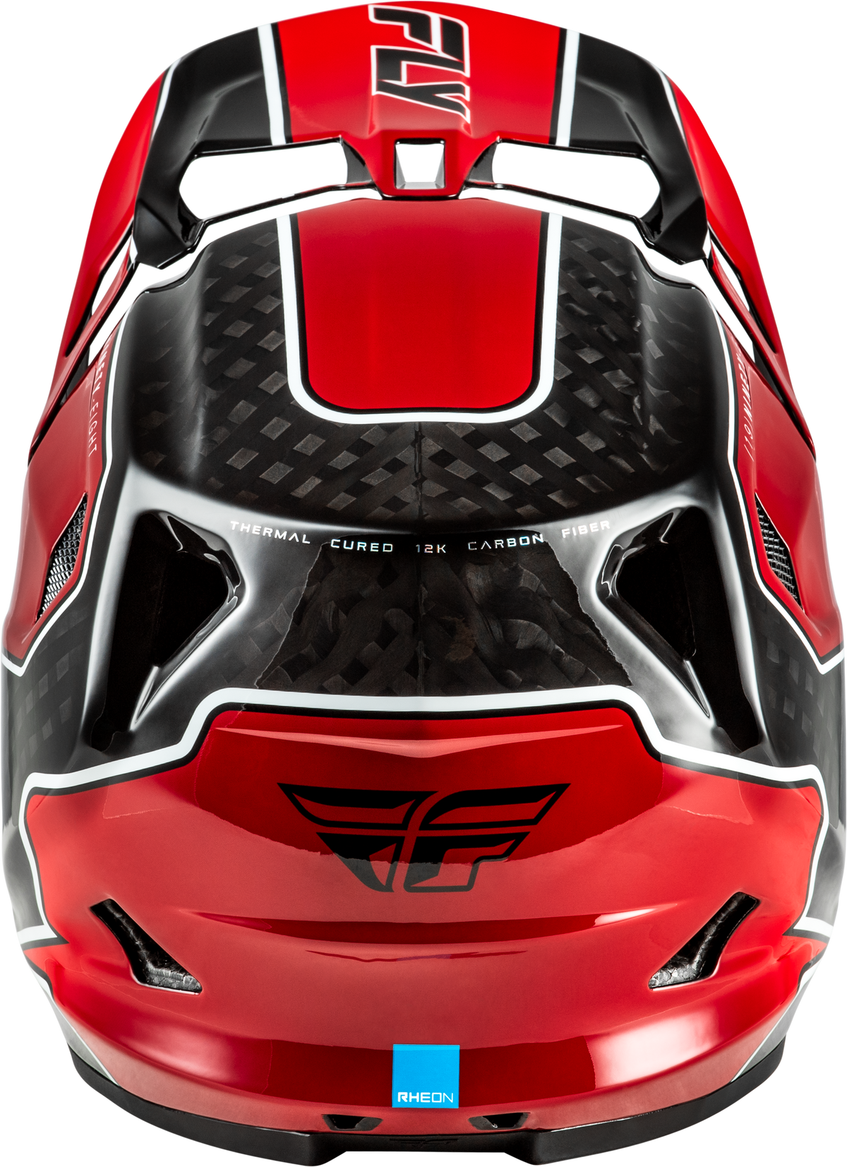 Fly Racing Werx-R Flow Carbon Helmet - Black Carbon/Red