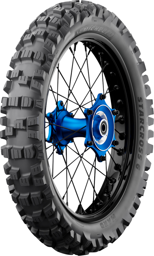 Michelin StarCross 6 Hard Rear Tire - 110/90-19 - 62M