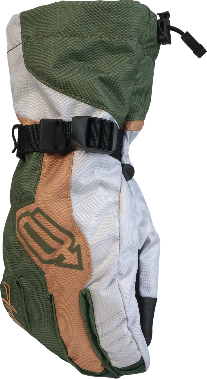 Arctiva Womens Pivot 8 Gloves - Green/Tan