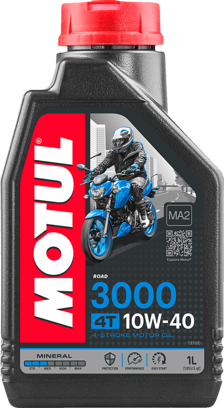Motul 3000 Mineral 4T Engine Oil - 1 Liter - 1 Liter