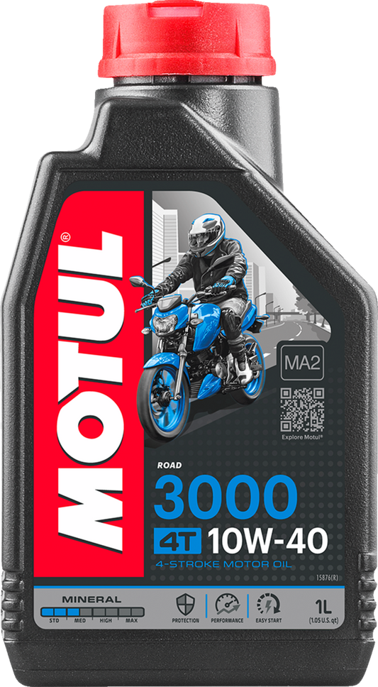 Motul 3000 Mineral 4T Engine Oil - 1 Liter - 1 Liter