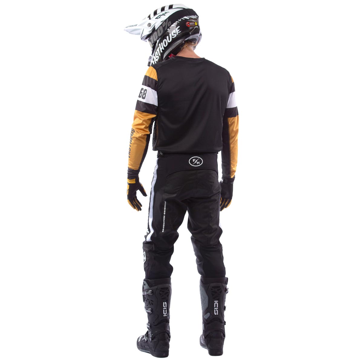 Fasthouse Racing Grind House Anlogue MX Gear Set - Olive/Vintage Gold