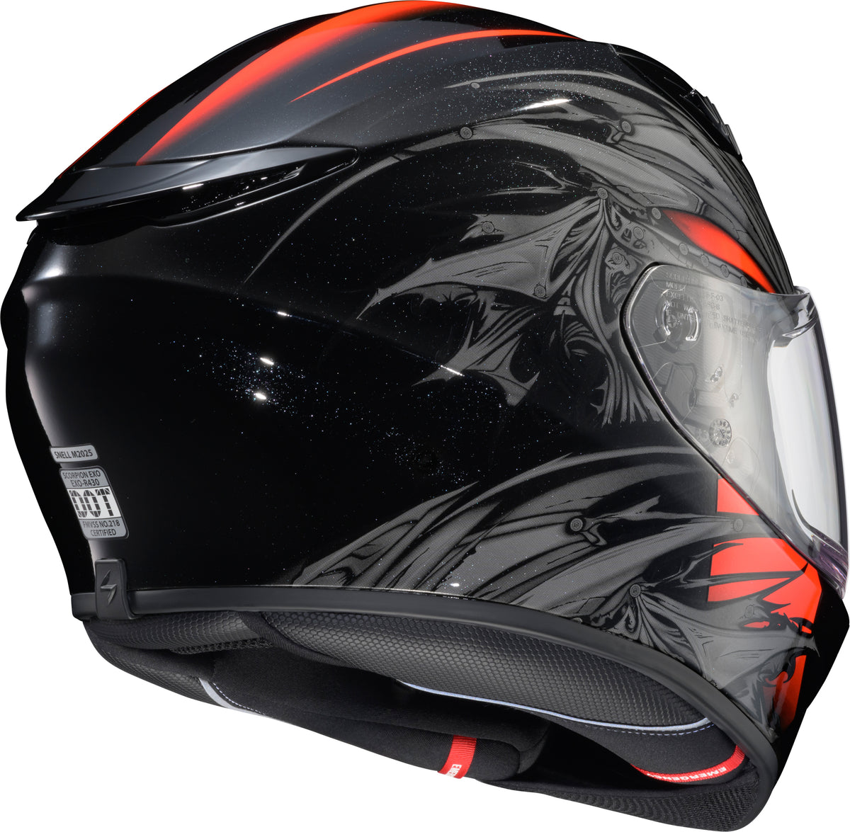 Scorpion EXO-R430 Wyvern Helmet - Black/Red