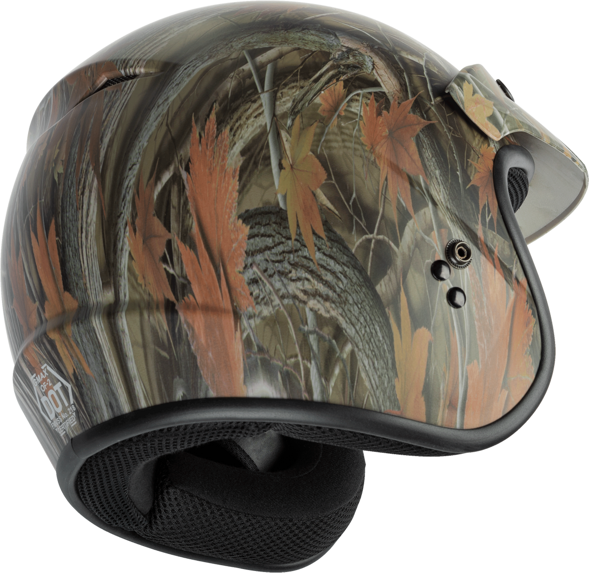 GMAX OF-2 Open Face Helmet Leaf Camo