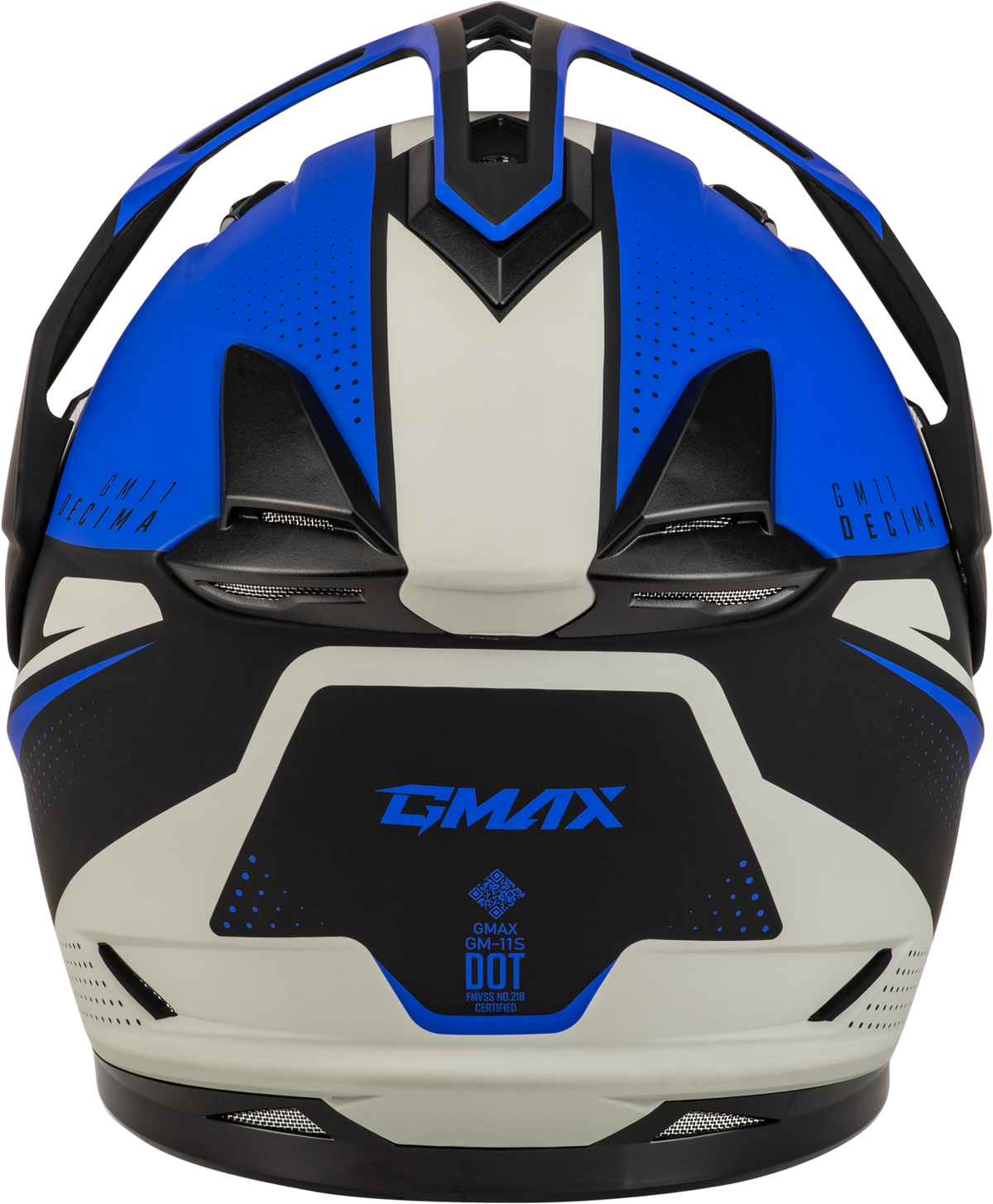GMAX GM-11 Decima Helmet Matte Black/Blue