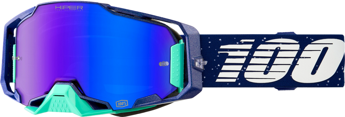 100% Armega Hiper Goggles Noche / Blue Mirror