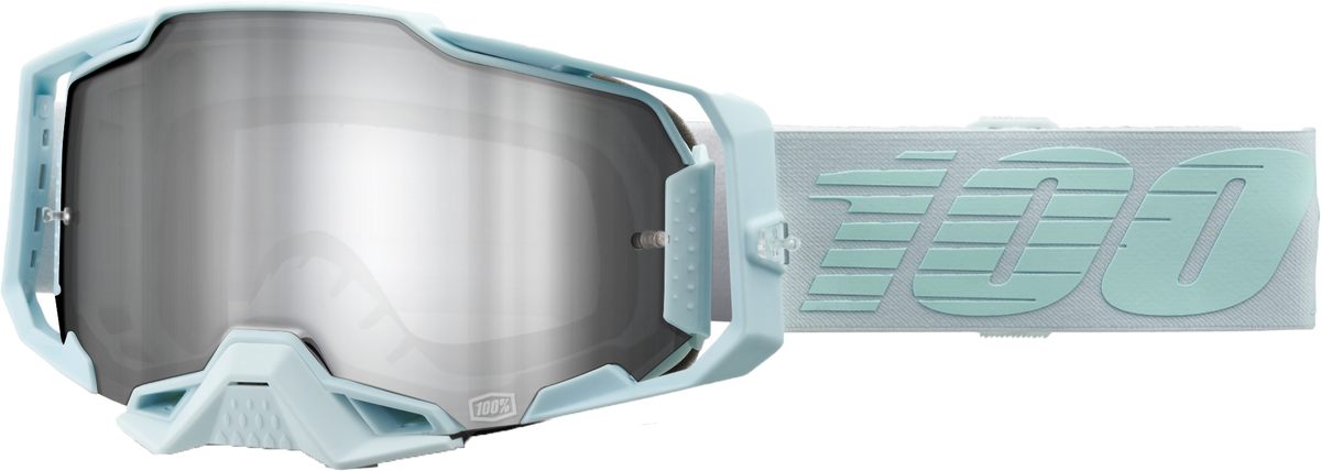100% Armega Goggles CLOSEOUT Fargo / Mirror Silver Flash Lens
