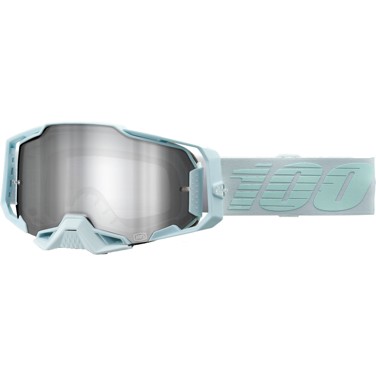 100% Armega Goggles CLOSEOUT Fargo / Mirror Silver Flash Lens