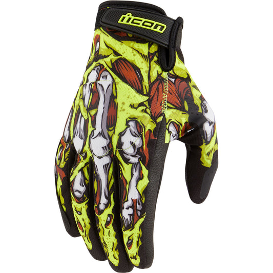 Icon Hooligan Facelift Gloves  (CLOSEOUT) - Hi-Viz