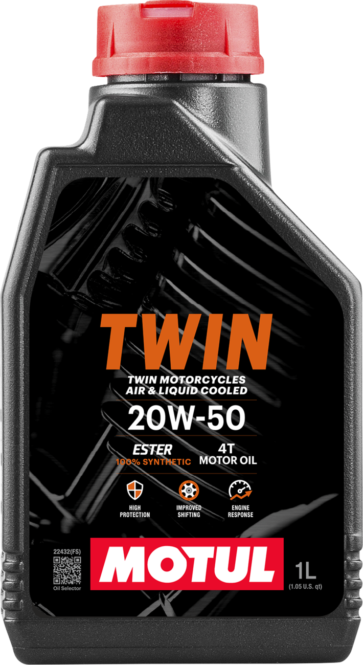 Motul V-Twin Synthetic Oil - 1 U.S. quart - 1 U.S. quart
