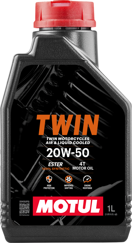 Motul V-Twin Synthetic Oil - 1 U.S. quart - 1 U.S. quart