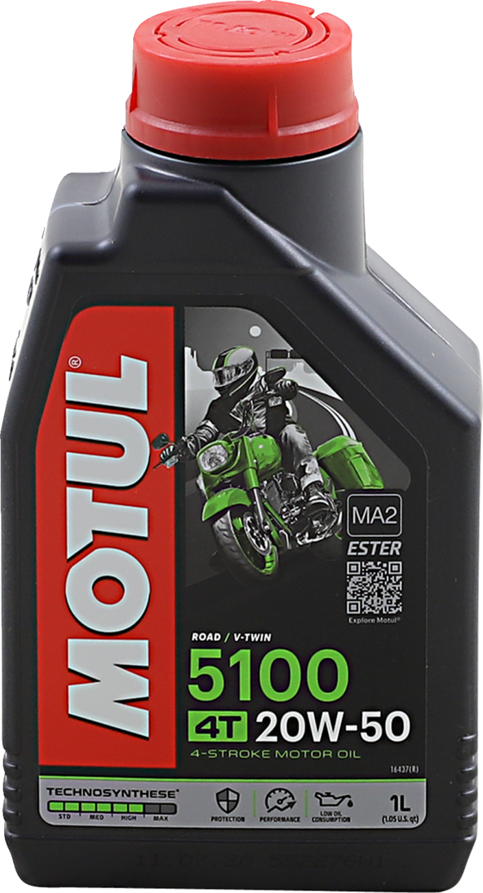 Motul 5100 4T Synthetic Blend Oil - 1 Liter - 1 Liter