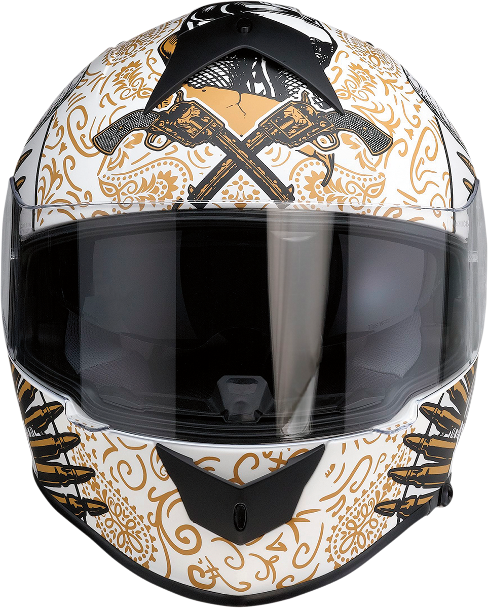 Z1R Warrant Sombrero Helmet - White/Gold
