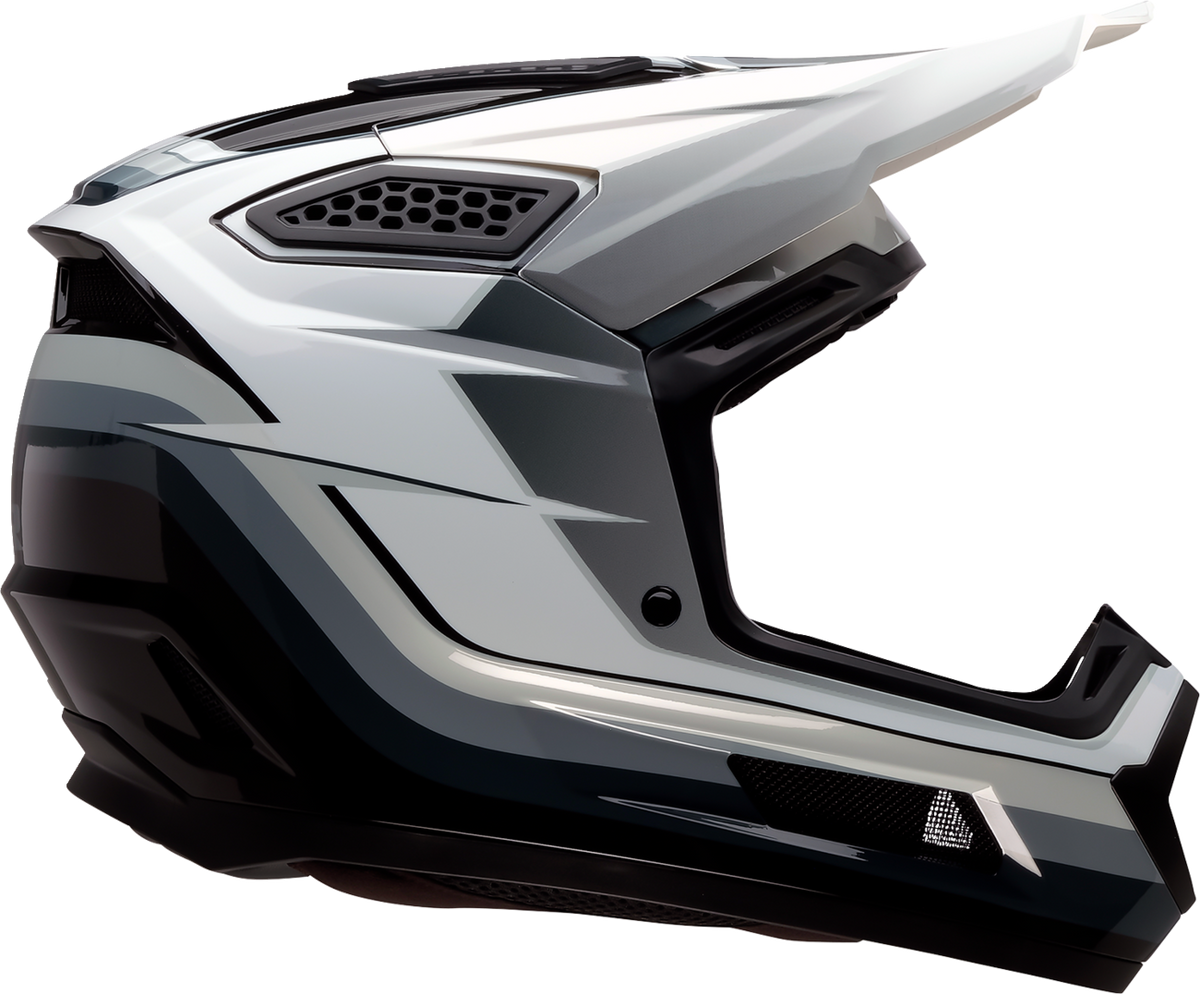 Z1R Dirt Maxx Vortex Helmet - Black/White/Gray