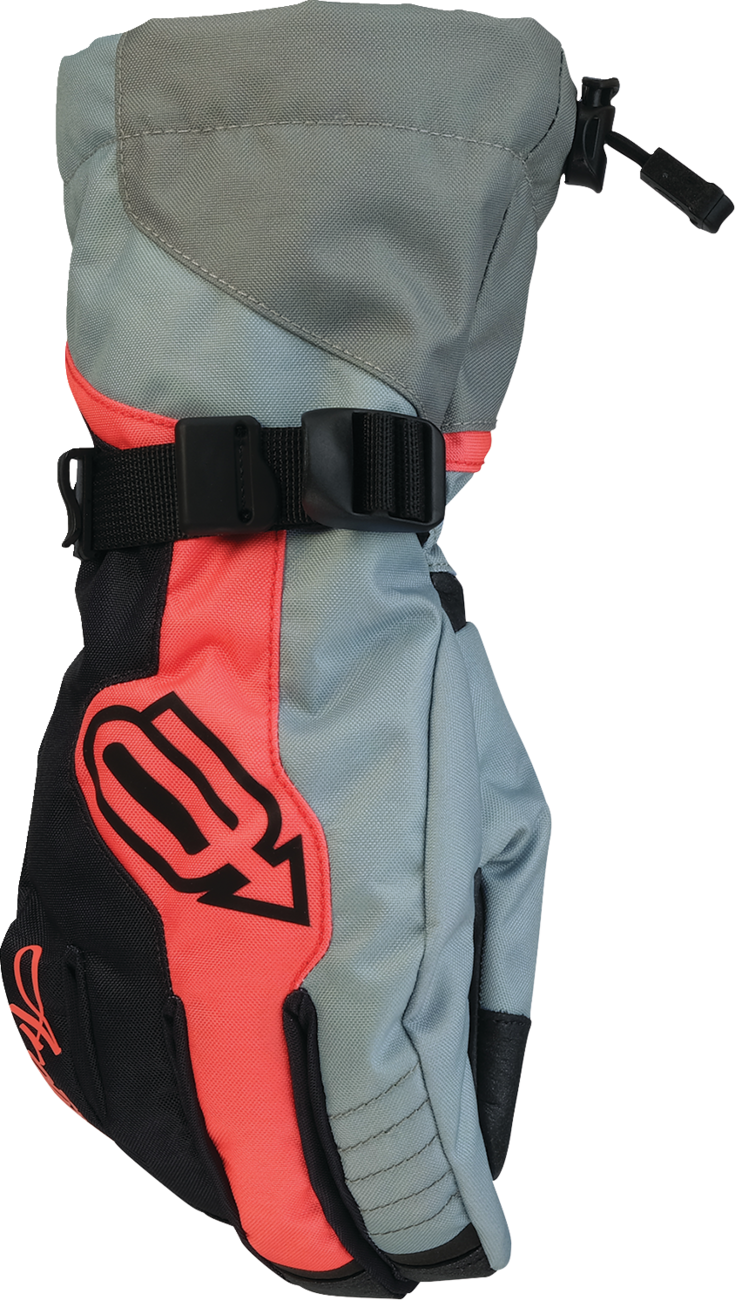 Arctiva Womens Pivot 8 Gloves - Gray/Coral