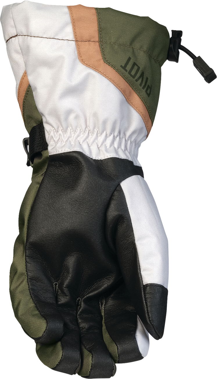 Arctiva Womens Pivot 8 Gloves - Green/Tan