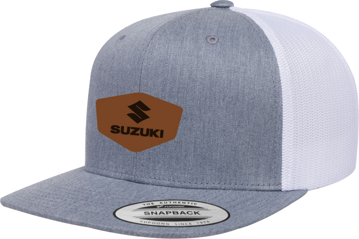 Facotry Effex Suzuki Heritage Snapback Hat - Heather White