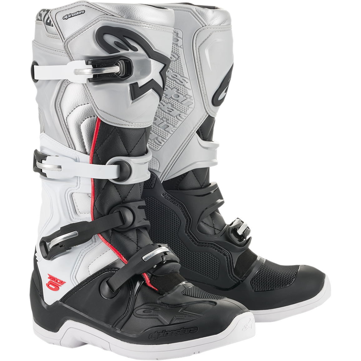 Alpinestars Tech 5 Limited Edition Victory Boots - Black/White/Silver