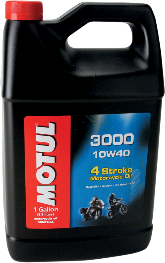 Motul 3000 Mineral 4T Engine Oil - 1 US gallon - 1 US gallon