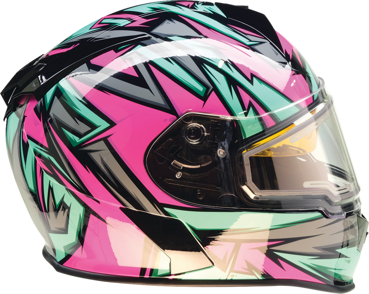 Z1R Warrant Snow Neuron Helmet - Pink/Teal