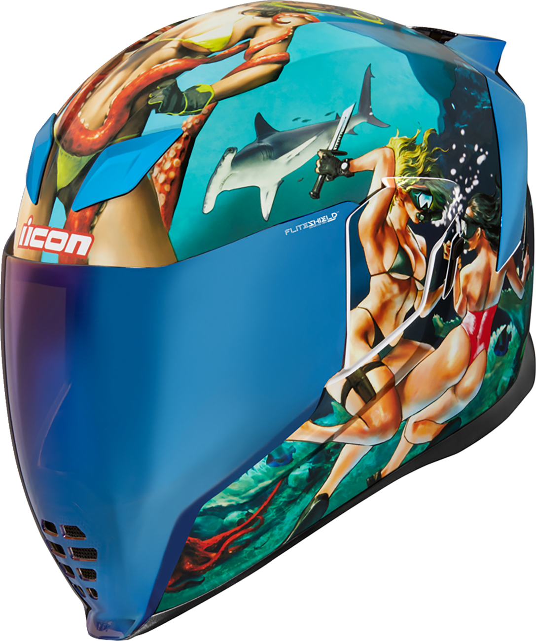 Icon Airflite Pleasuredome 4 Helmet - Blue