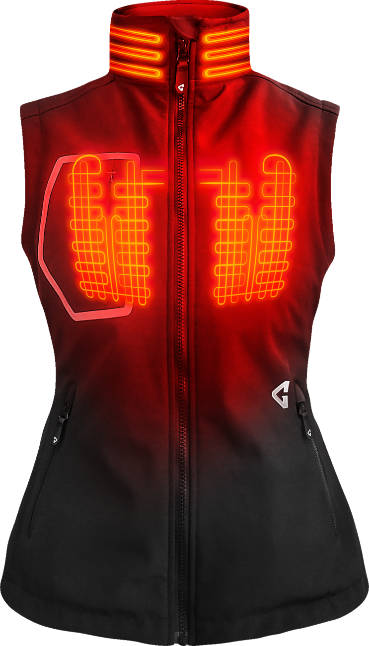Womens 7V Torrid Softshell Heated Vest 2.0 - Black