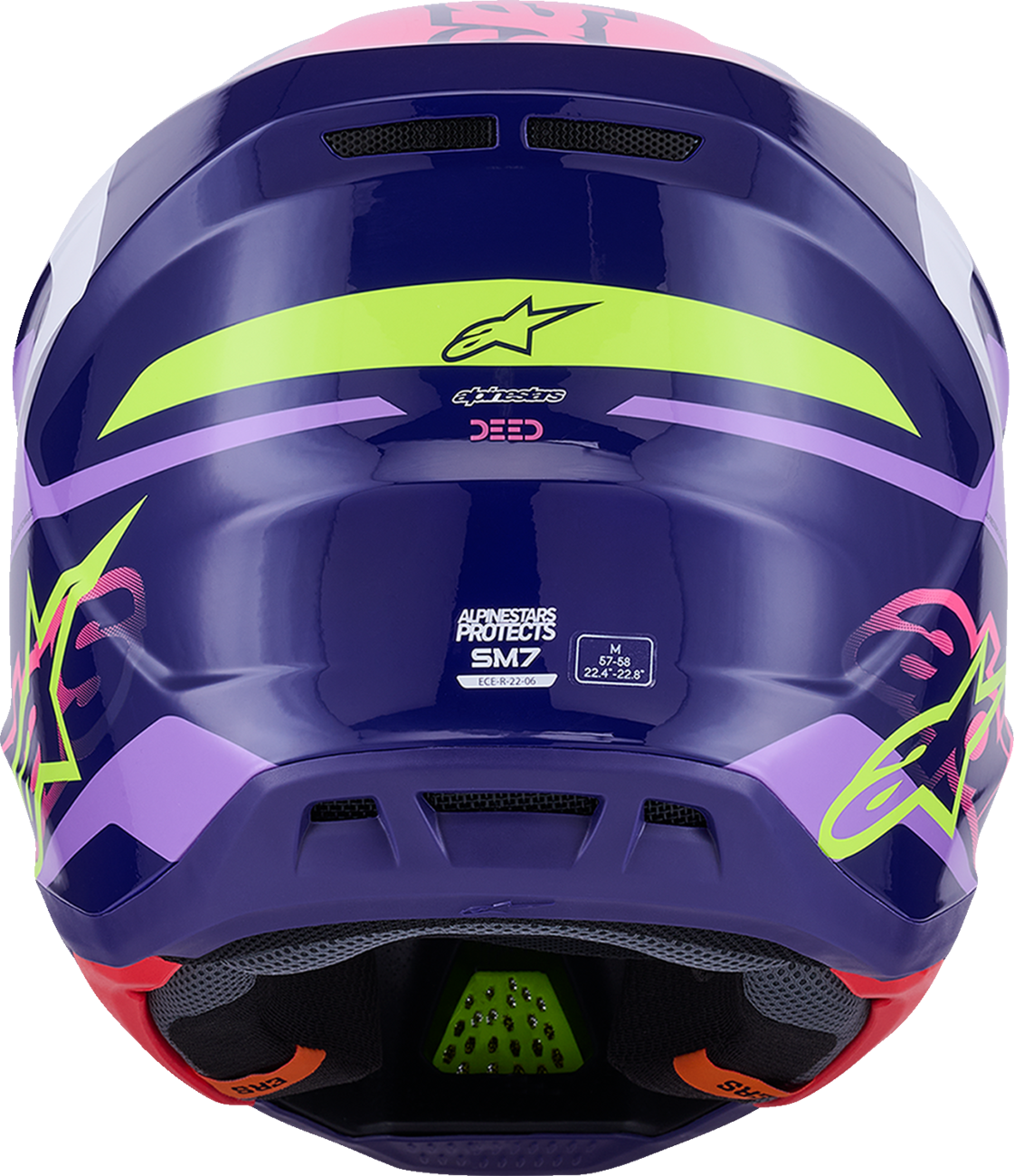 Alpinestars SM7 Deed Helmet Gloss Purple/Pink