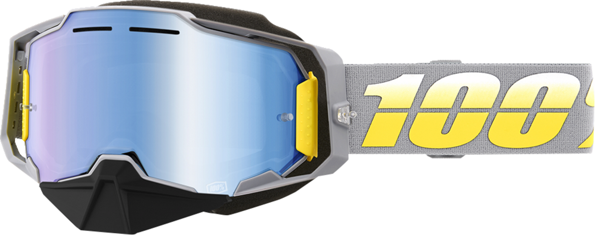 100% Armega Snow Goggles Complex / Blue Mirror Lens