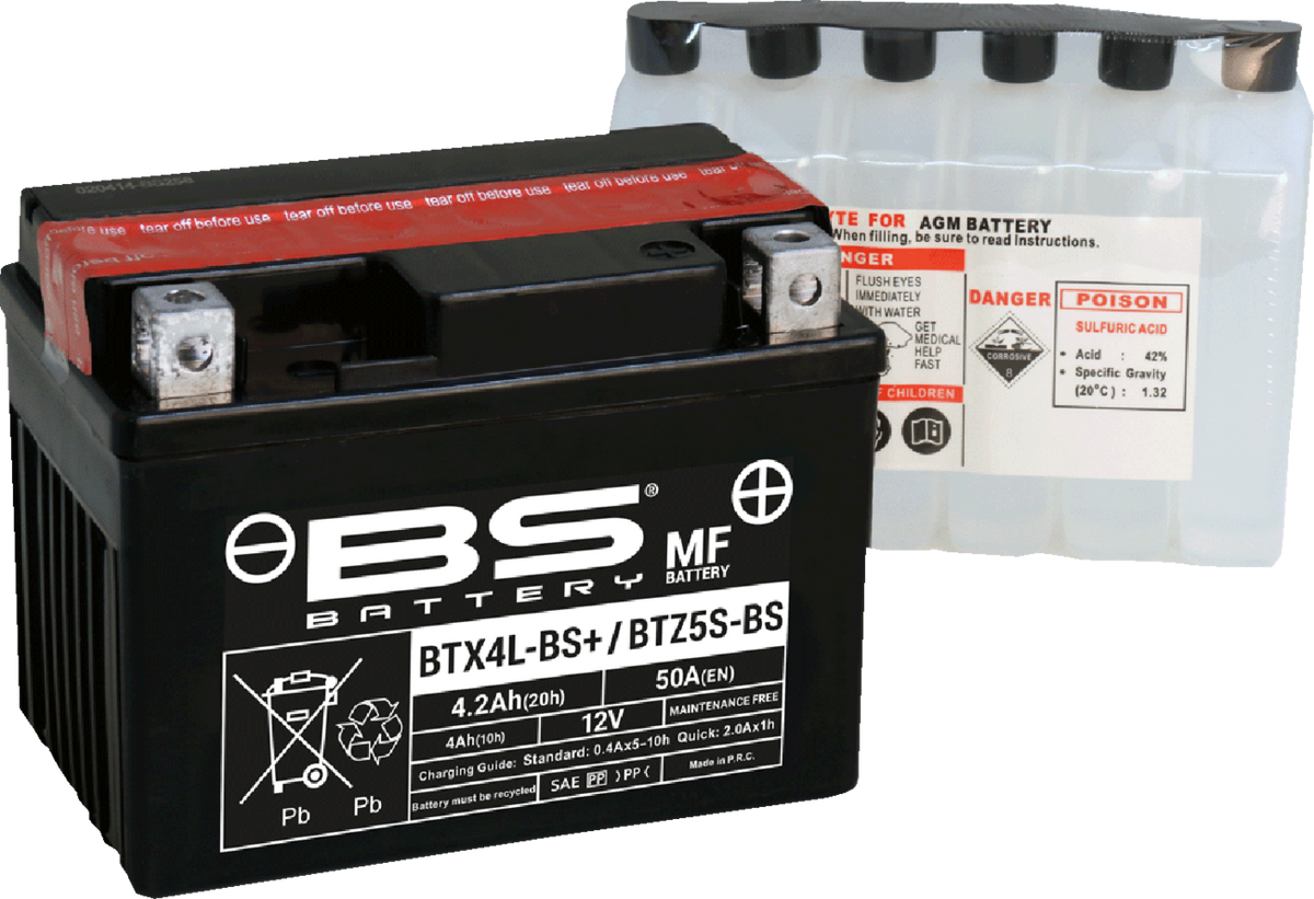 BS Battery - BTZ5S-BS / BTX4L-BS (YTZ / YTX)
