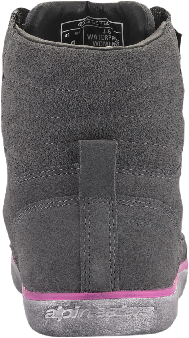 Alpinestars J-6 Waterproof Women's Shoes Gray/Pink