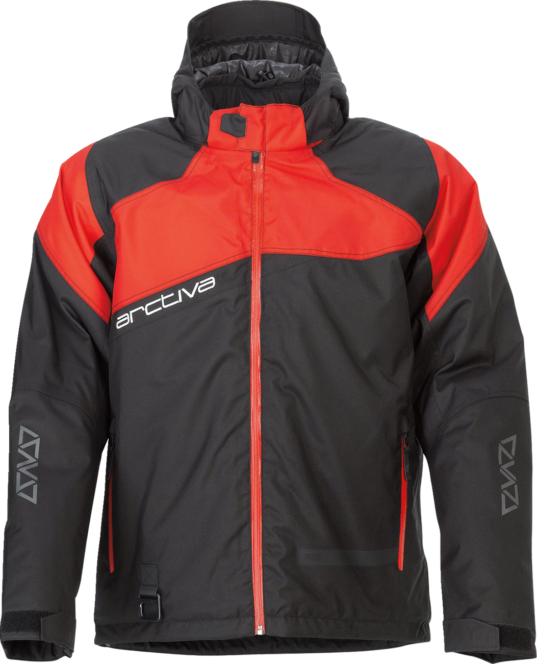 Arctiva Pivot 5 Hooded Jacket - Black/Red