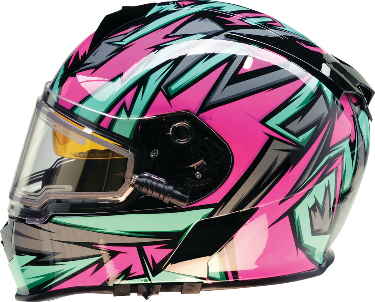 Z1R Warrant Snow Neuron Helmet - Pink/Teal