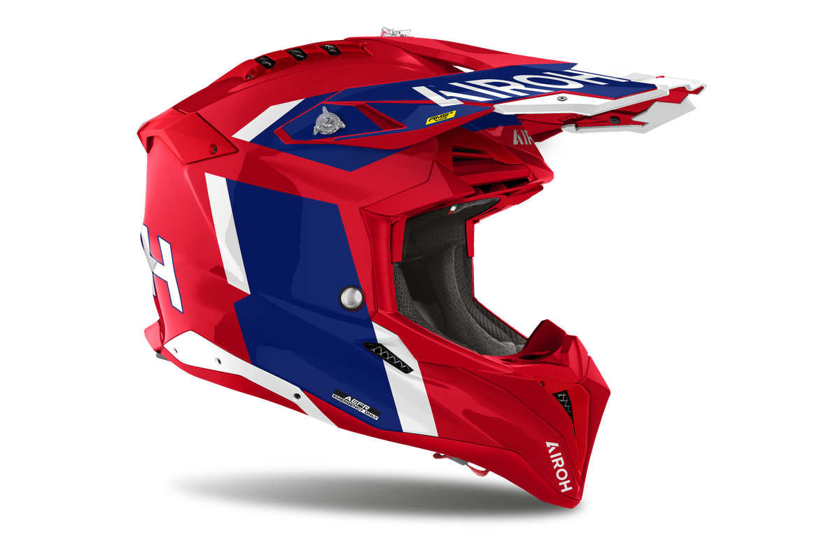 Airoh Aviator 3 Glory Helmet - Blue/Red