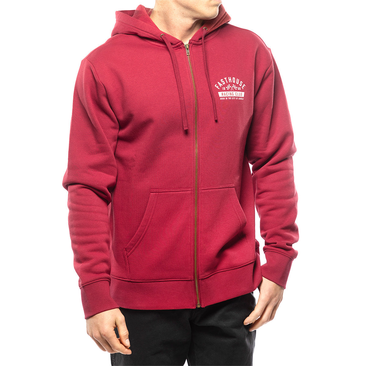 Fasthouse Acclaim Hoodie Zipup Cardinal