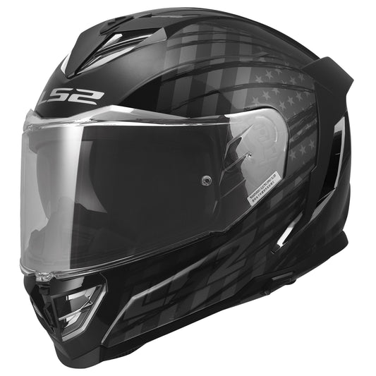 LS2 Assault III Flag Helmets - Gloss Black