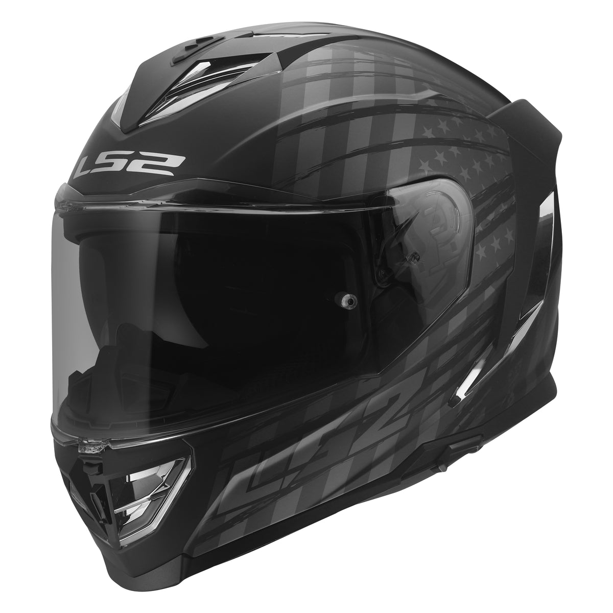 LS2 Assault III Flag Helmets - Matte Black