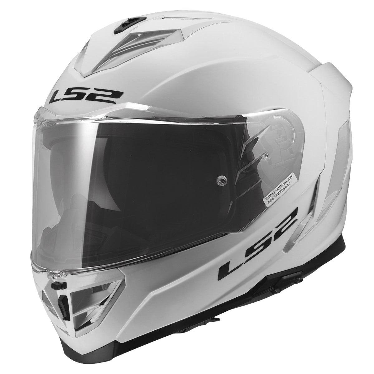 LS2 Assault III Solid Helmets - Gloss White