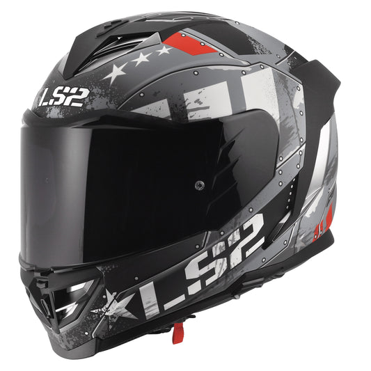LS2 Assault III Trench Helmets - Matte Gray Gunmetal