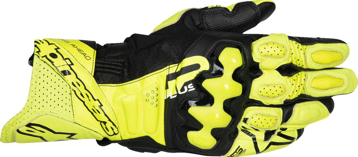 Alpinestars GP Plus R V3 Leather Gloves - Fluo Yellow/Black