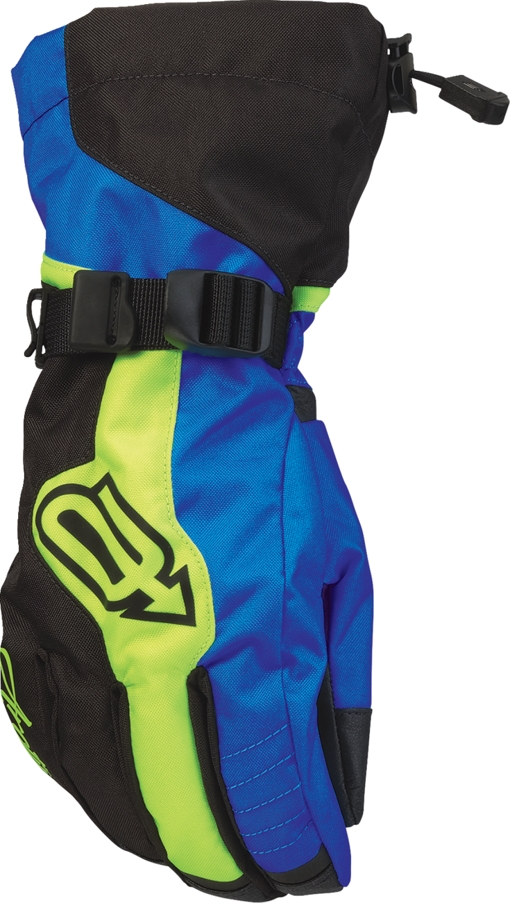 Arctiva Womens Pivot 8 Gloves - Blue/Hi-Vis