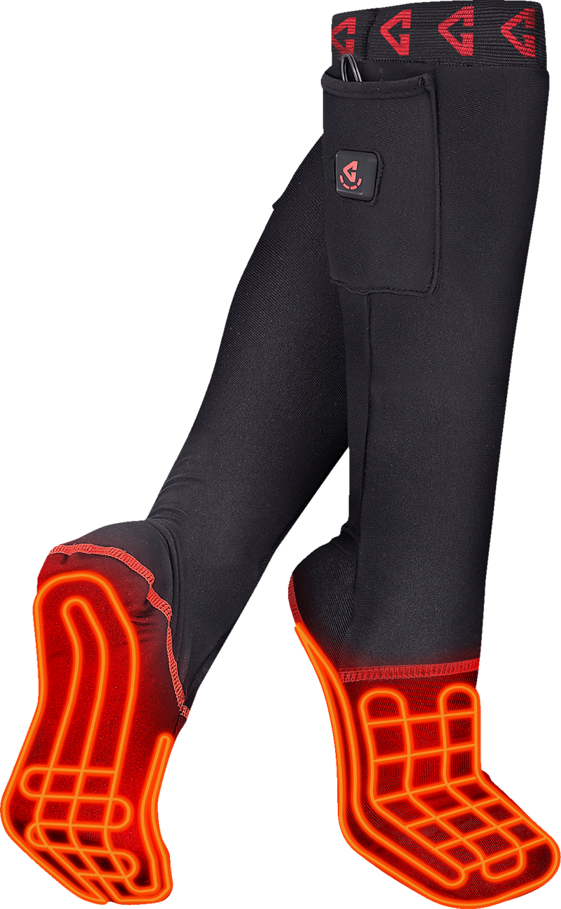 7V Battery Heated Sock Liner - Black