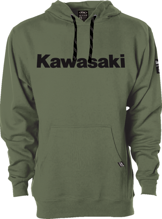 Facotry Effex Kawasaki Squad Pullover Hoodie - Army Green