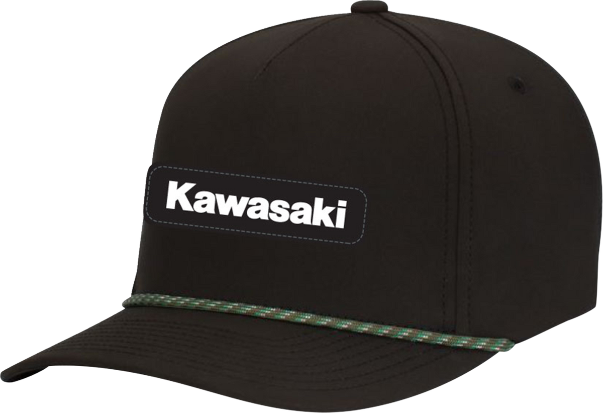 Facotry Effex Kawasaki Explorer Braided Snapback Hat - Black/Green