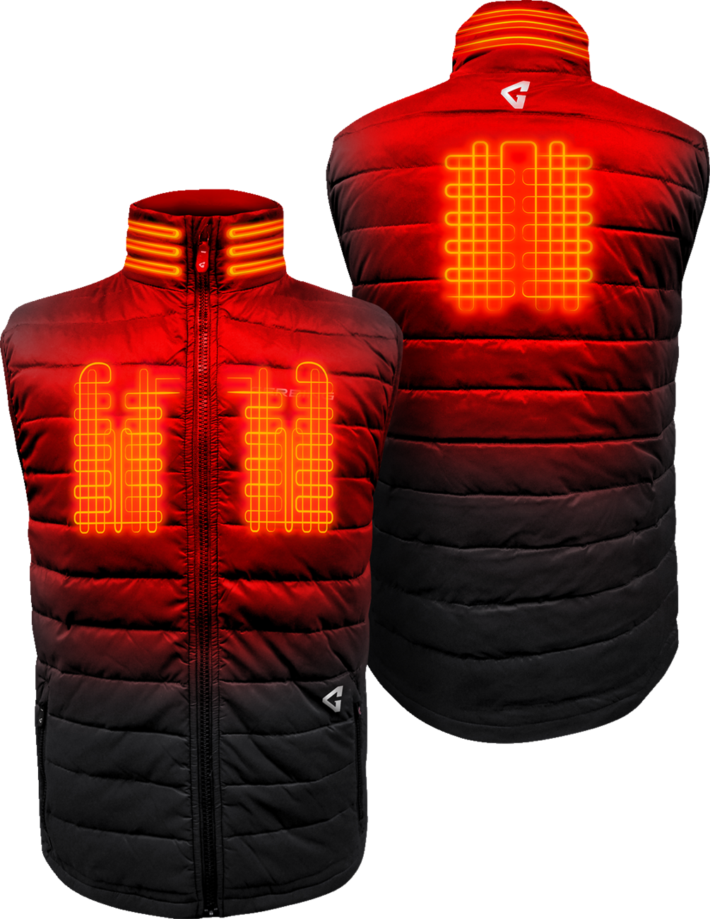 7V Khione Puffer Heated Vest 2.0 - Black