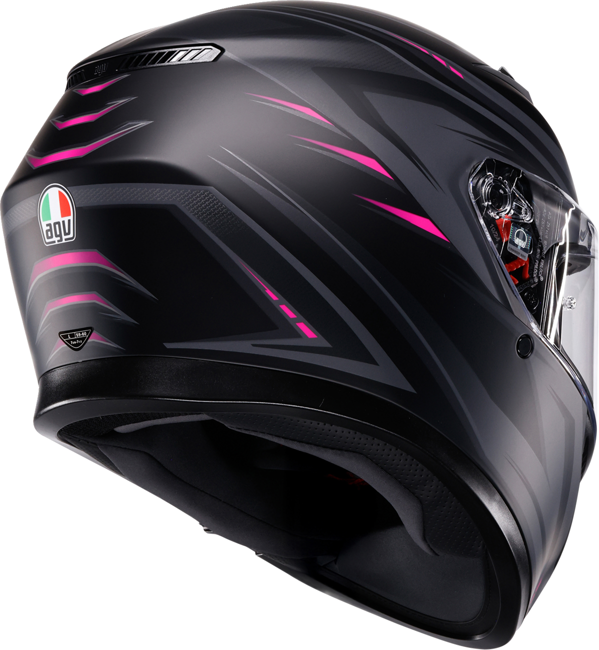 AGV K3 Syth Helmet Matte Black/Yellow Fluo / S