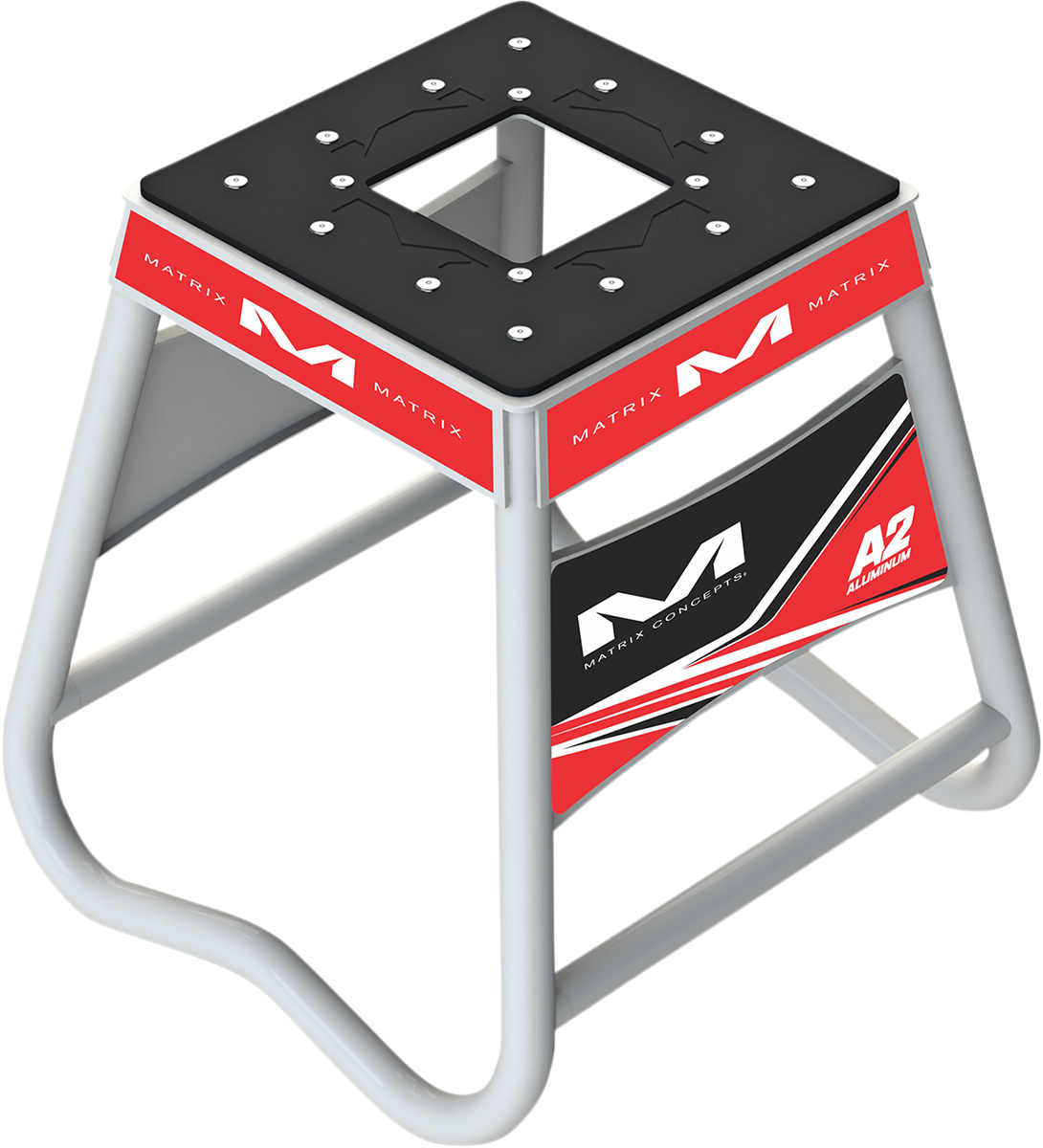 Matrix A2 Stand - Aluminum - Red/White