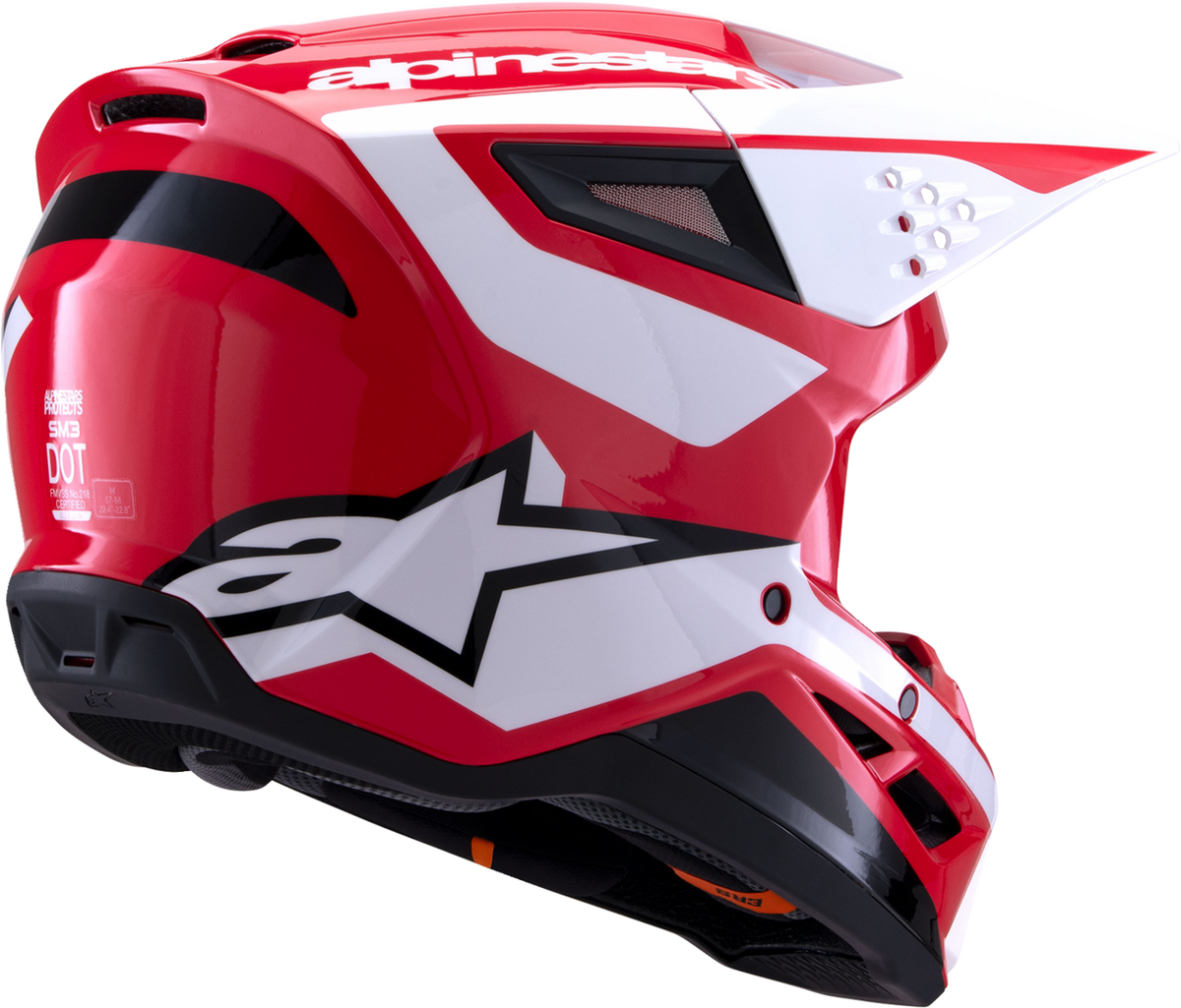Alpinestars SM3 Heat Helmet Gloss Red/White/Black