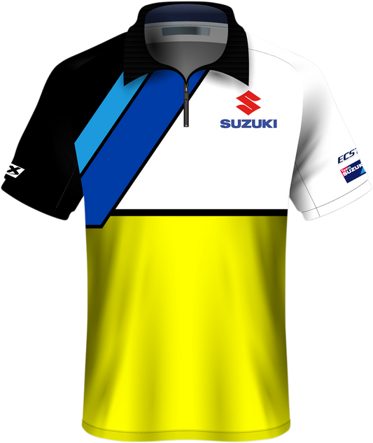 Facotry Effex Suzuki Team Pit Shirt - Yellow/Black/White