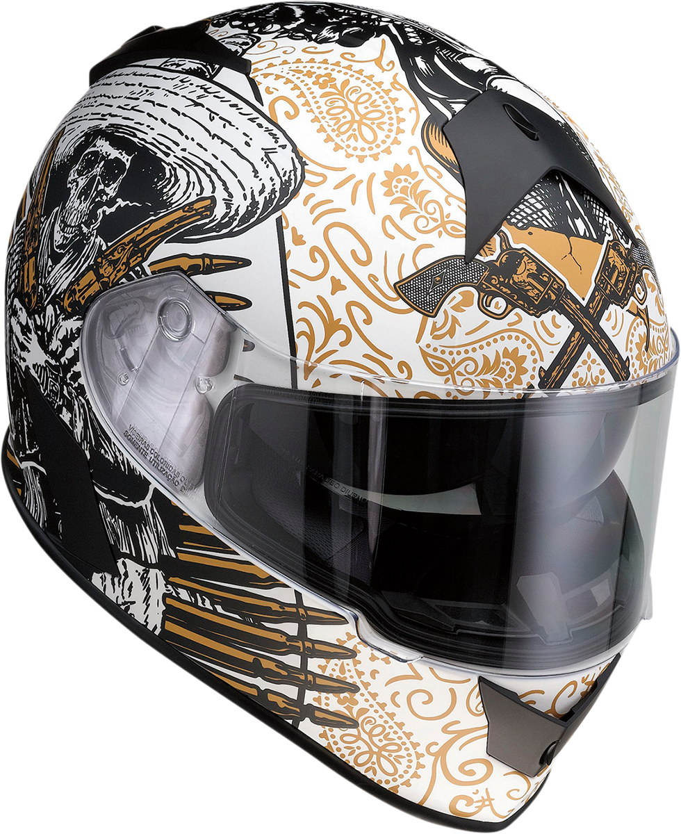 Z1R Warrant Sombrero Helmet - White/Gold